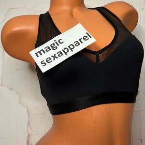 VS 32DD MESH INCREDIBLE SPORTS BRA LIGHTWEIGHT MAX RACERBACK BLACK